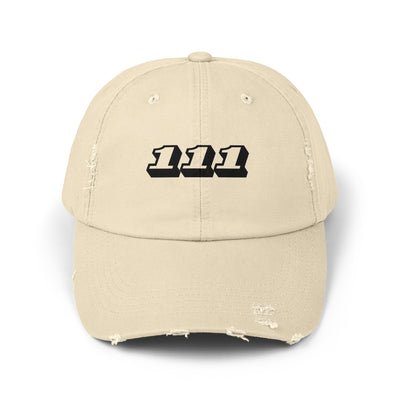 Angel Number 111 - Unisex Distressed Cap