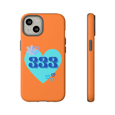 "Speak with Love" – 333 Heart Phone Case