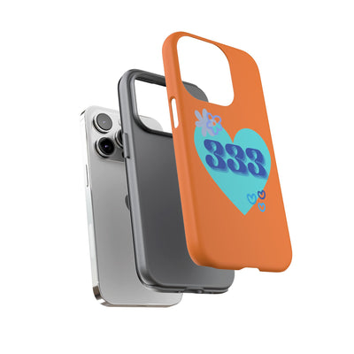 "Speak with Love" – 333 Heart Phone Case