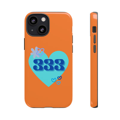 "Speak with Love" – 333 Heart Phone Case