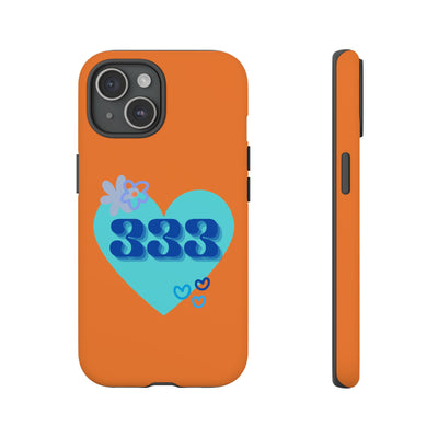 "Speak with Love" – 333 Heart Phone Case