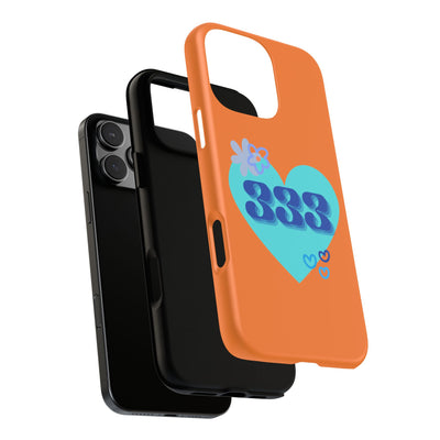 "Speak with Love" – 333 Heart Phone Case