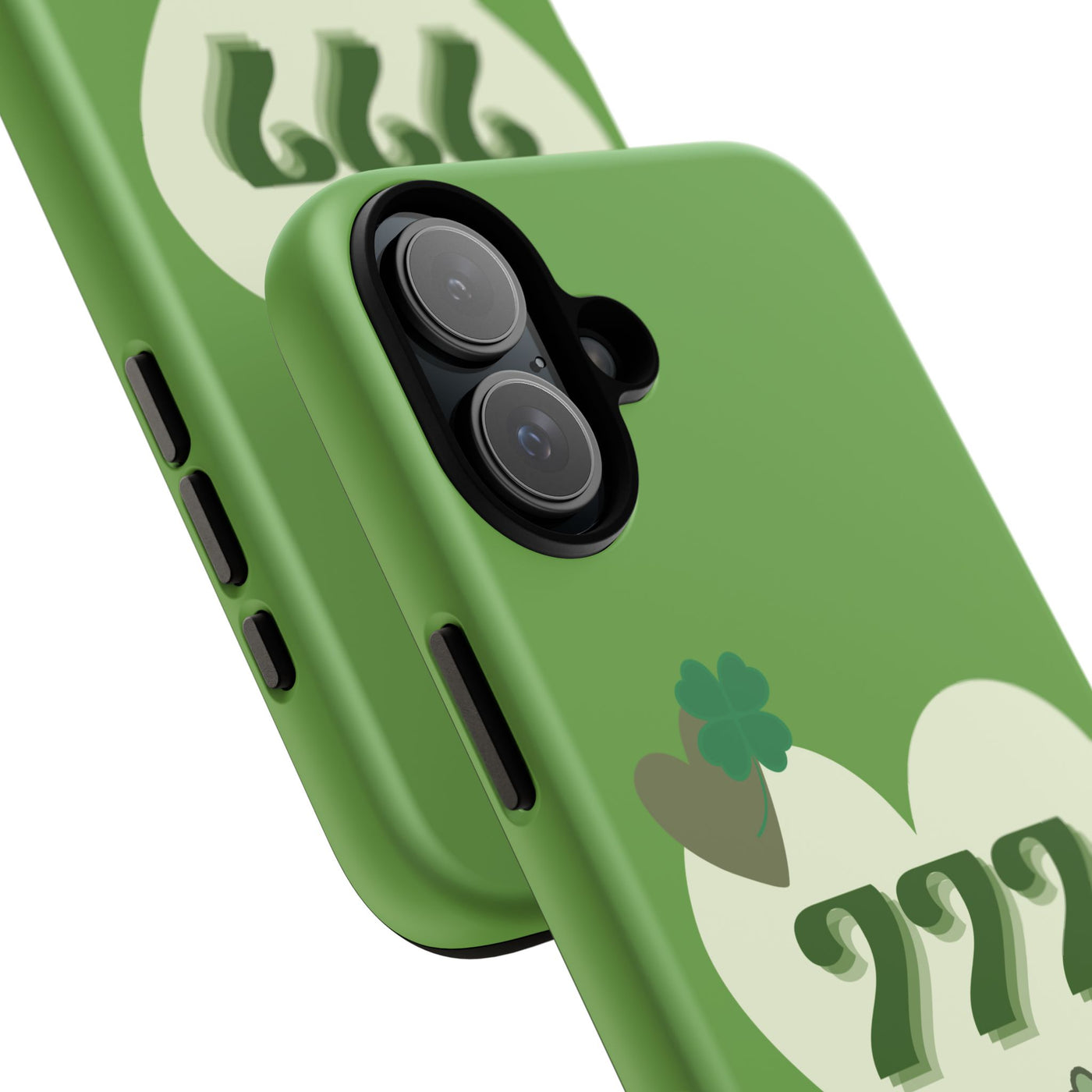 "Aligned in Love & Luck" – 777 Angel Number Heart Phone Case