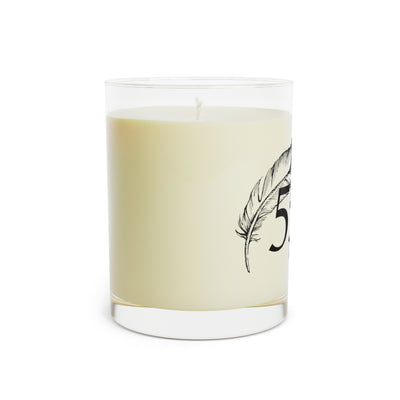 555 - feather candle