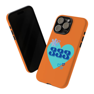 "Speak with Love" – 333 Heart Phone Case