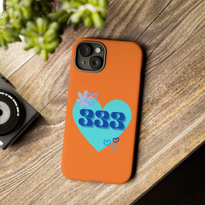 "Speak with Love" – 333 Heart Phone Case