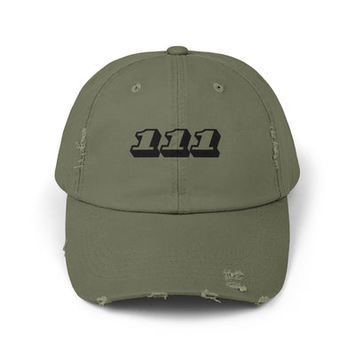 Angel Number 111 - Unisex Distressed Cap