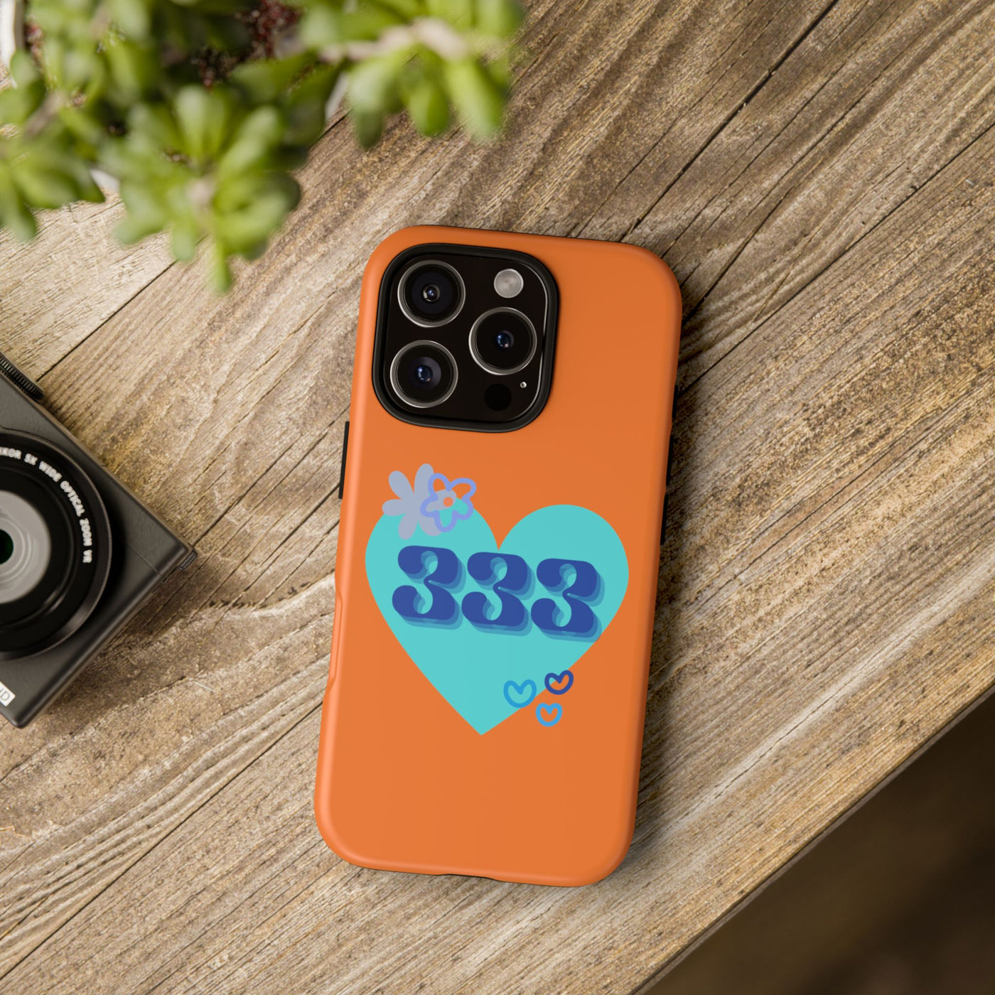 "Speak with Love" – 333 Heart Phone Case