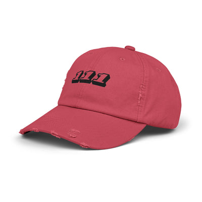 Angel Number 111 - Unisex Distressed Cap