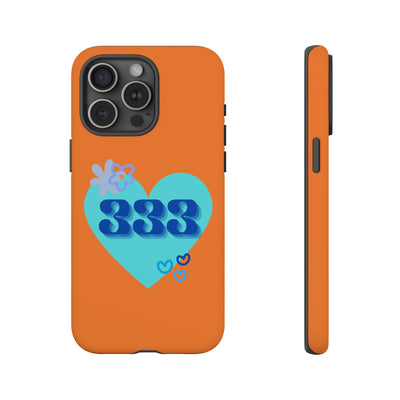 "Speak with Love" – 333 Heart Phone Case