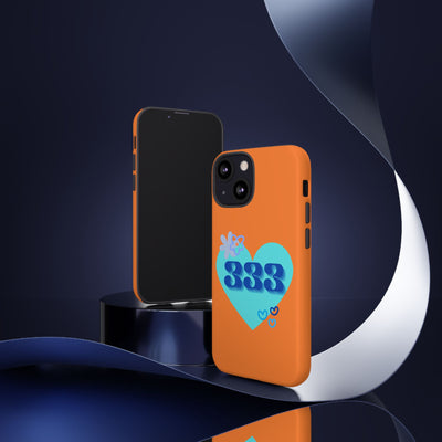 "Speak with Love" – 333 Heart Phone Case