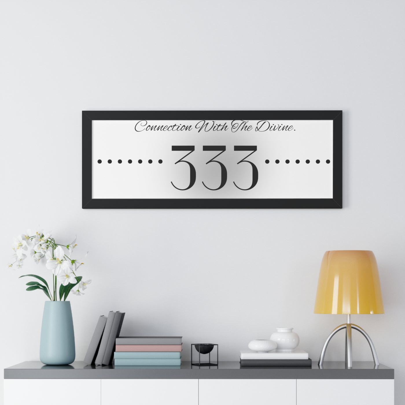 Angel Number 333 - Framed Horizontal Poster