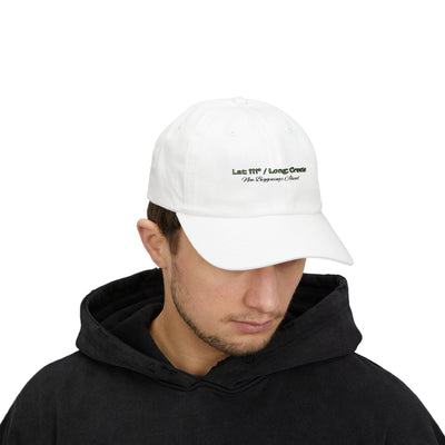 Lat: 111° / Long: Create — Angel Number Manifestation Classic Dad Cap