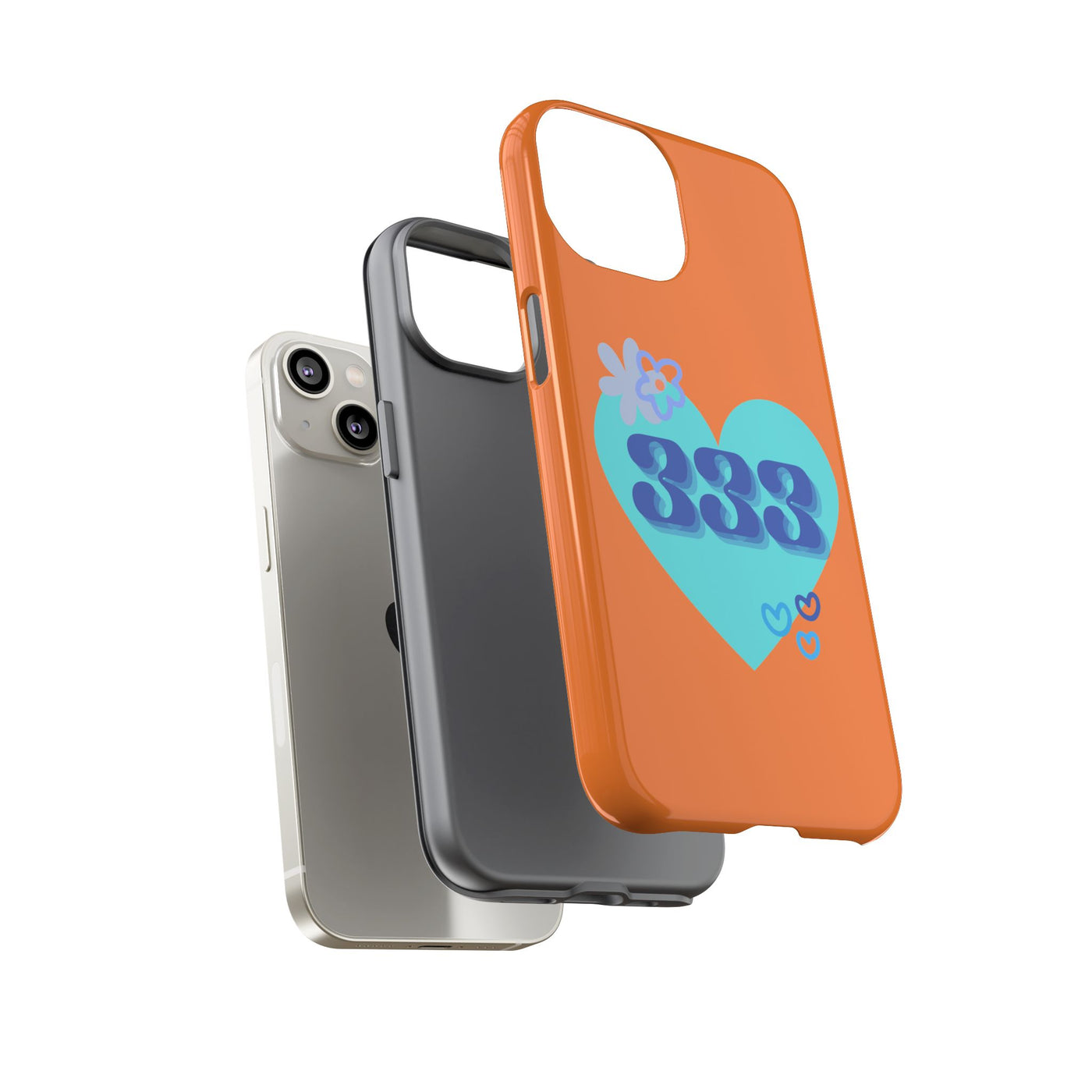 "Speak with Love" – 333 Heart Phone Case