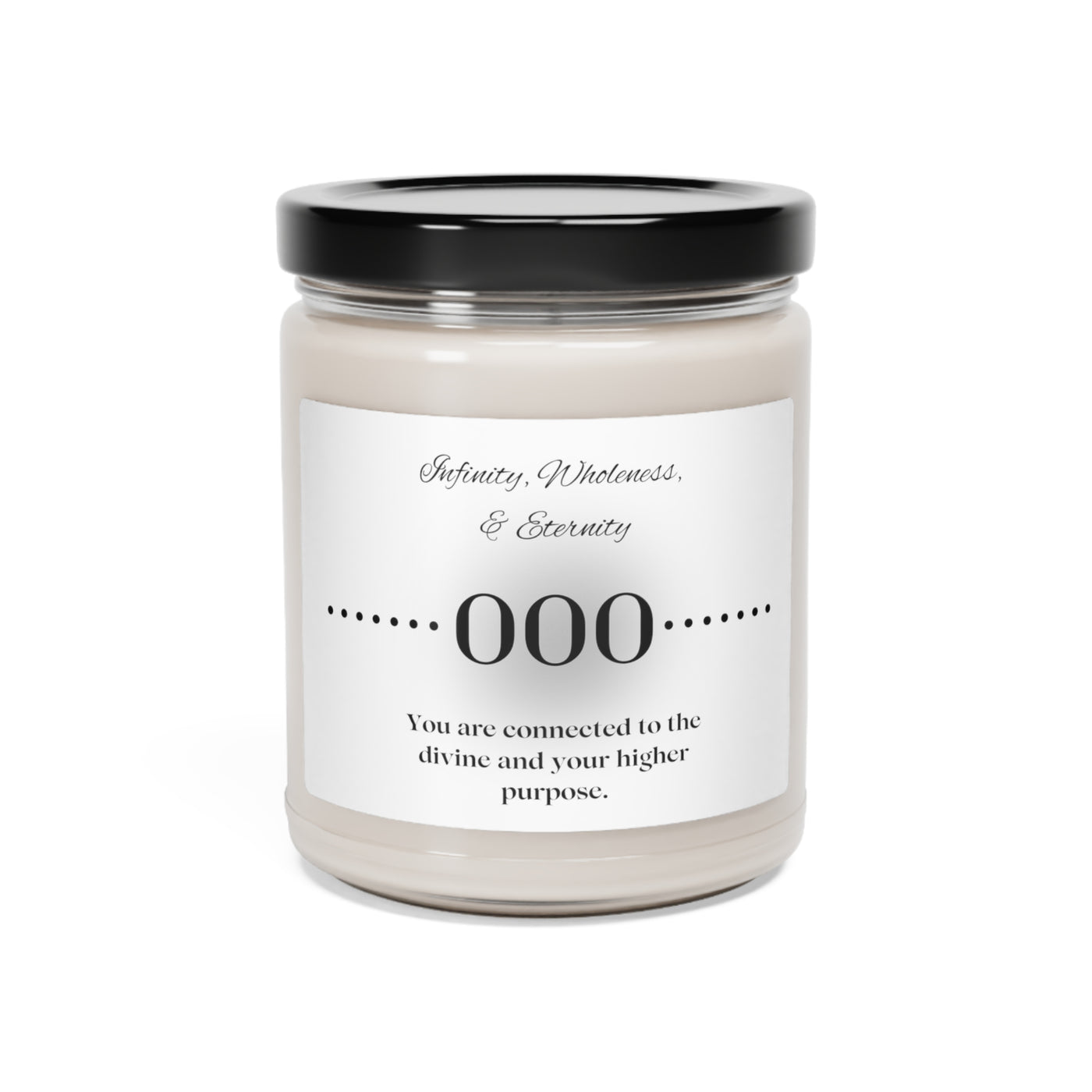 Eternal Radiance: Angel Number 000 Candle - Scented Soy Candle, 9oz