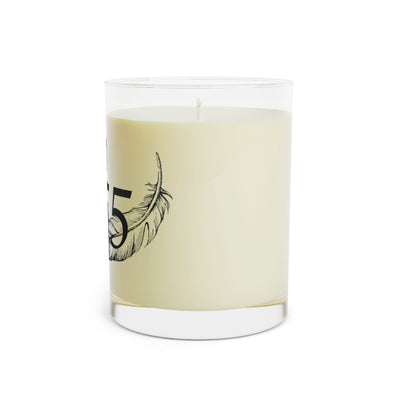 555 - feather candle