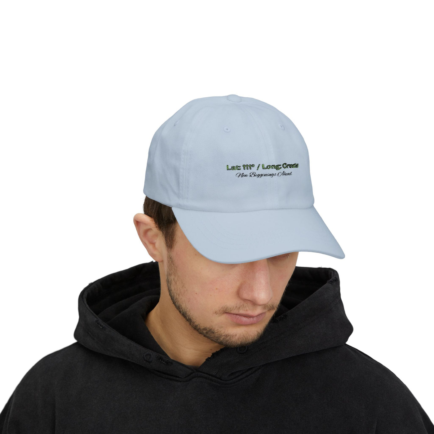 Lat: 111° / Long: Create — Angel Number Manifestation Classic Dad Cap