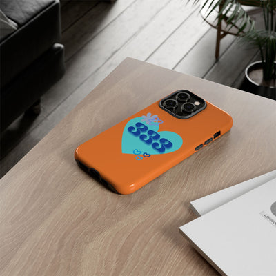 "Speak with Love" – 333 Heart Phone Case
