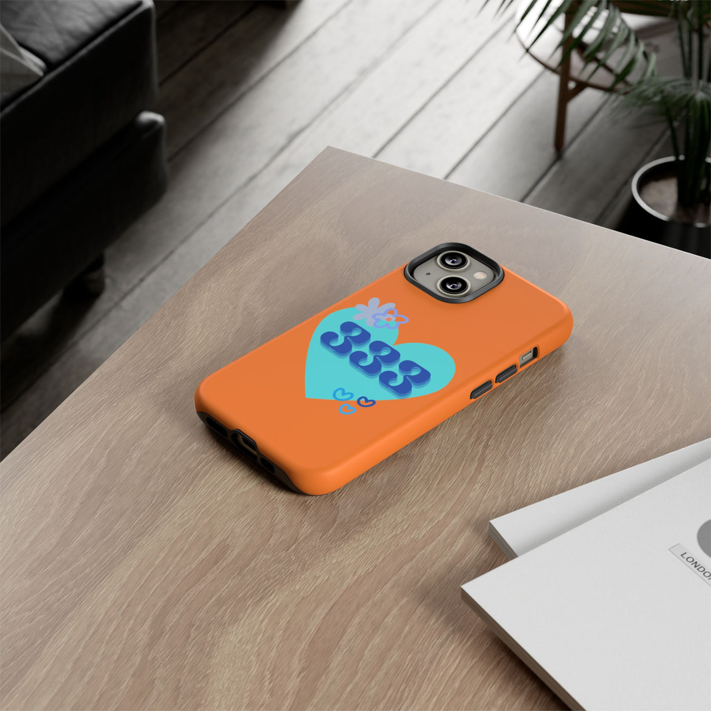 "Speak with Love" – 333 Heart Phone Case