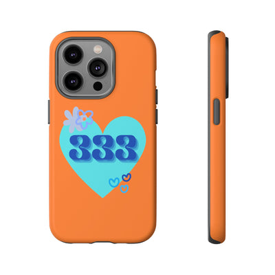 "Speak with Love" – 333 Heart Phone Case
