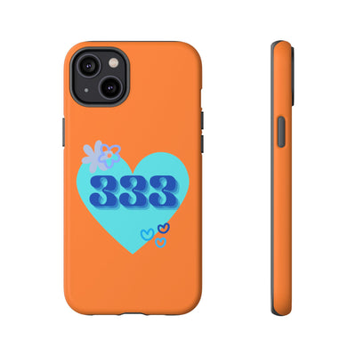 "Speak with Love" – 333 Heart Phone Case