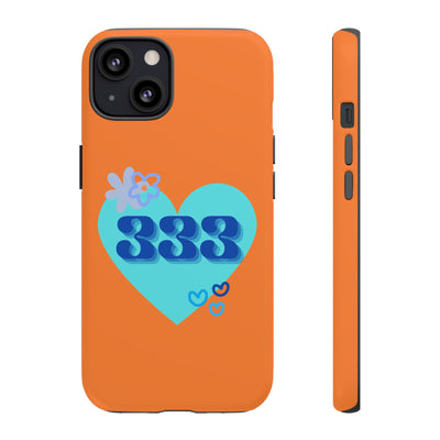 "Speak with Love" – 333 Heart Phone Case
