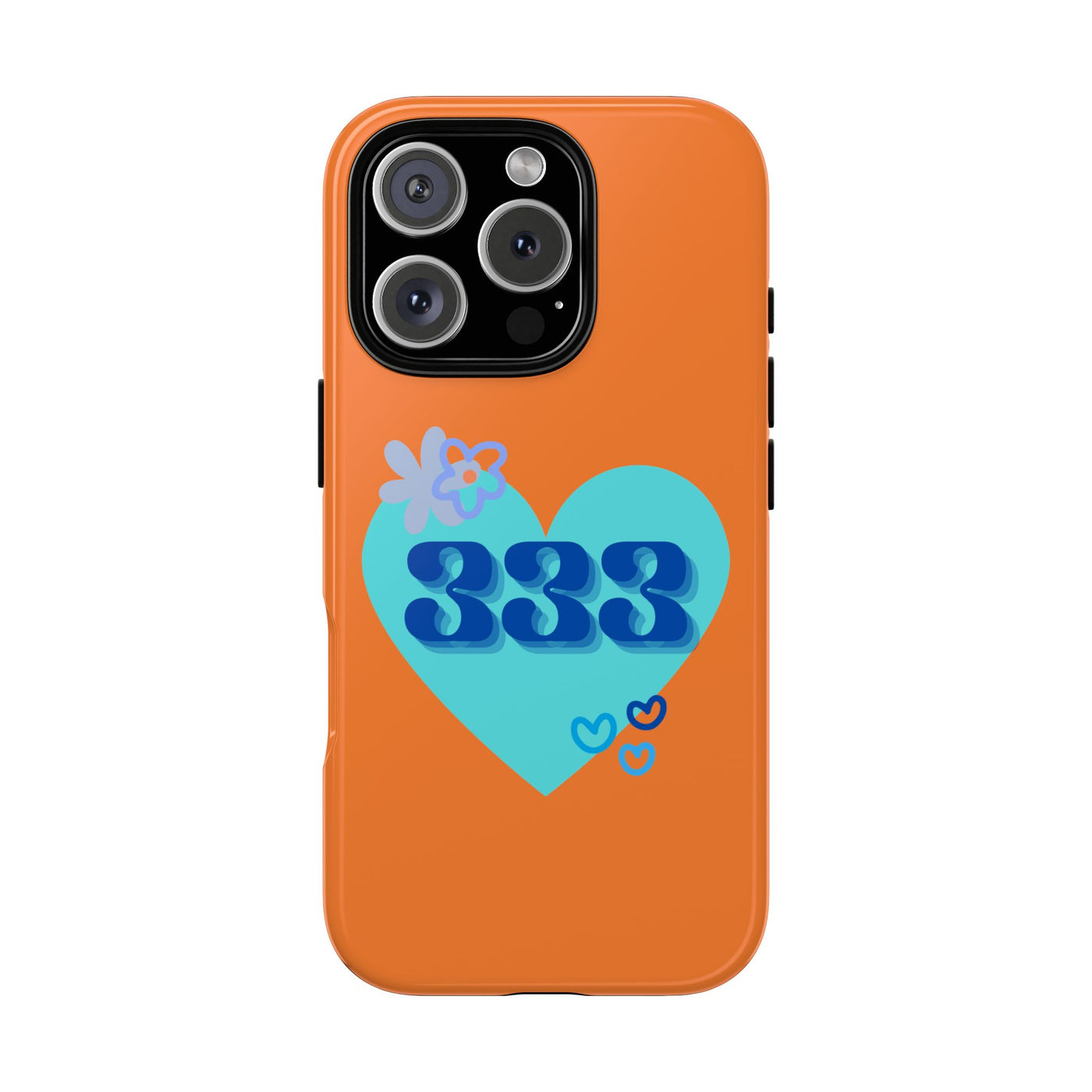 "Speak with Love" – 333 Heart Phone Case