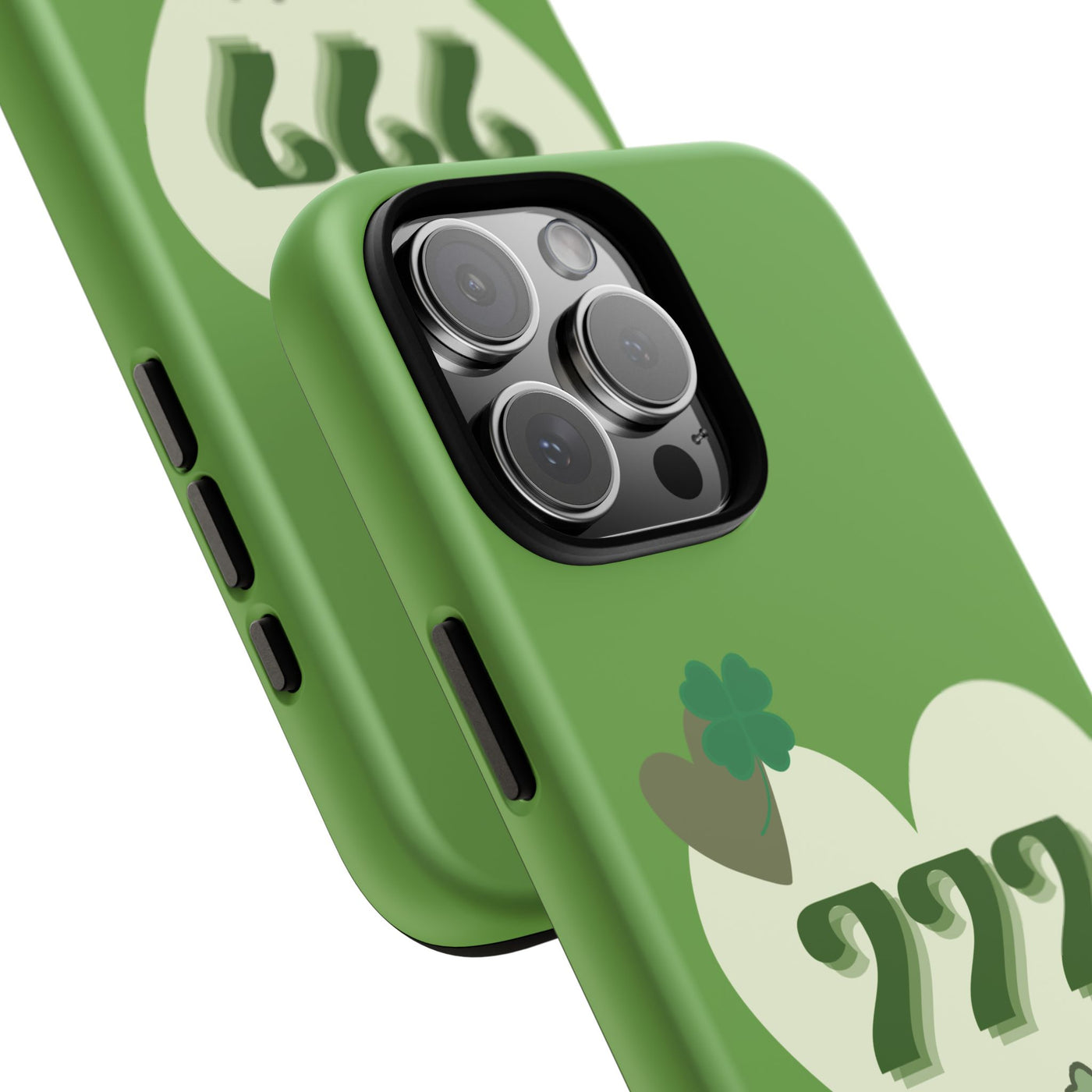 "Aligned in Love & Luck" – 777 Angel Number Heart Phone Case