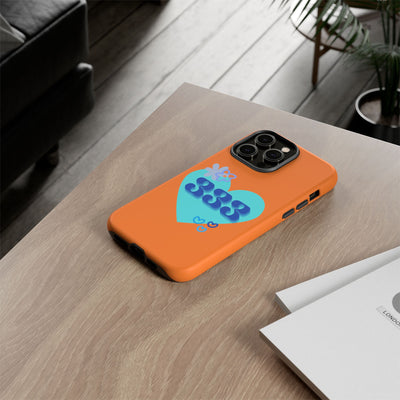 "Speak with Love" – 333 Heart Phone Case