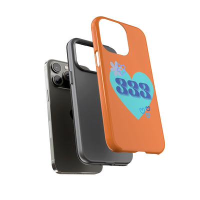 "Speak with Love" – 333 Heart Phone Case