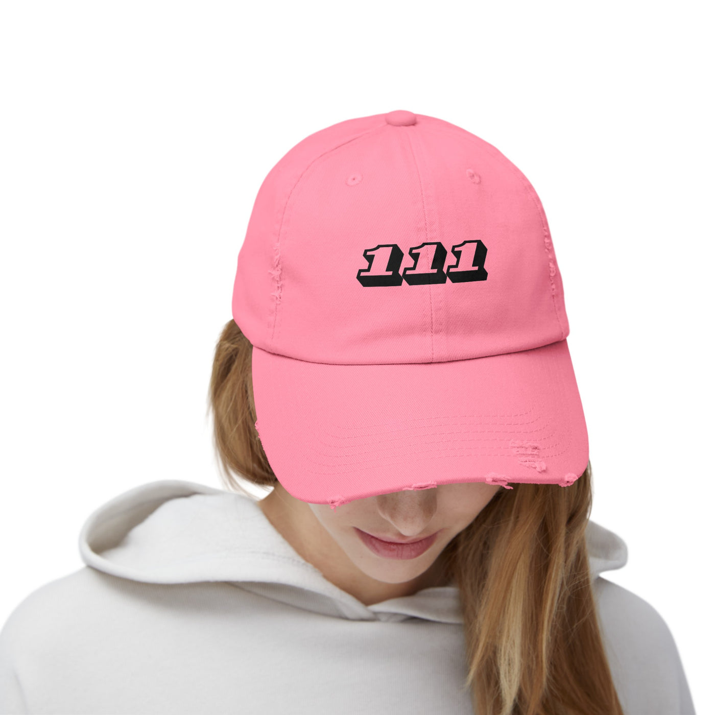 Angel Number 111 - Unisex Distressed Cap