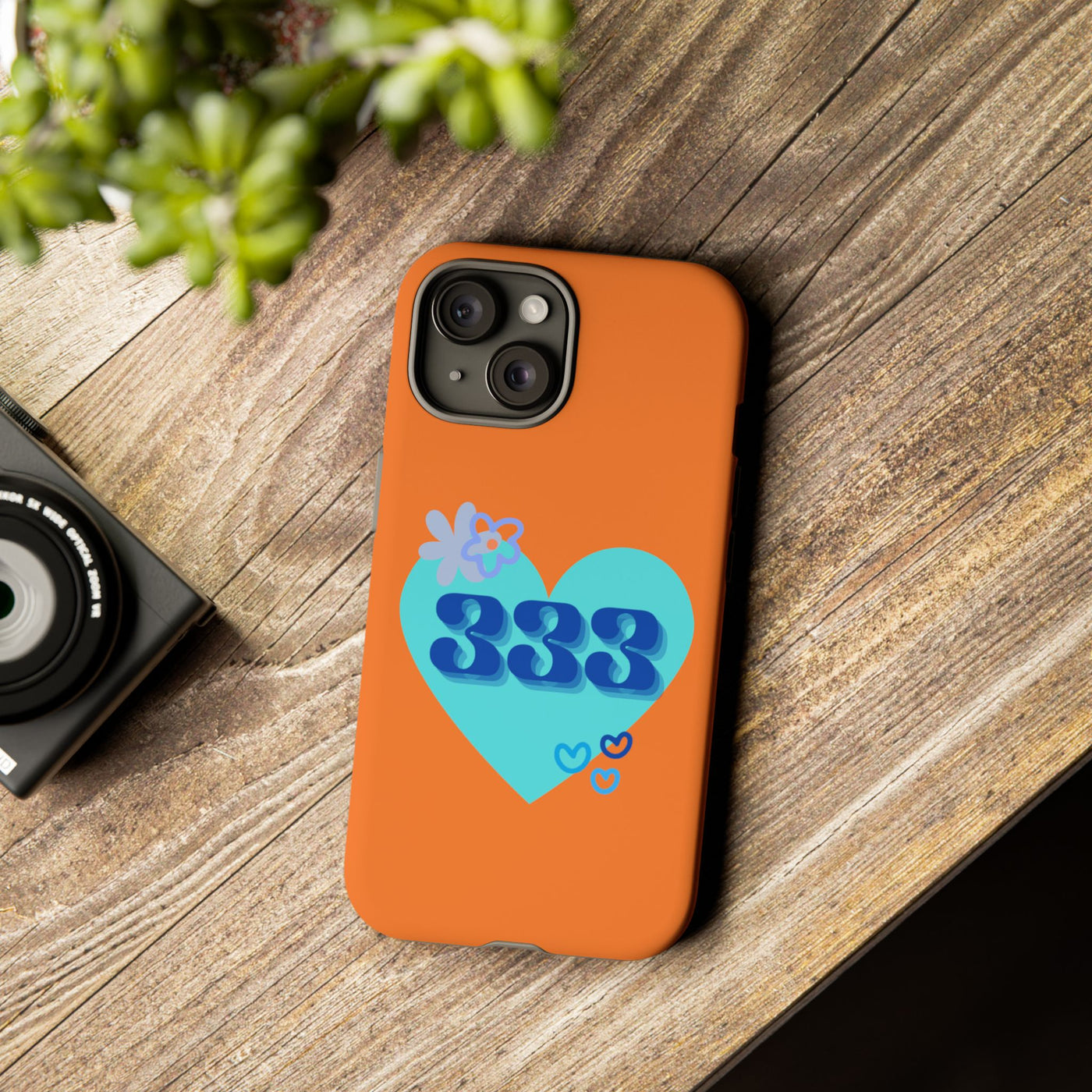 "Speak with Love" – 333 Heart Phone Case