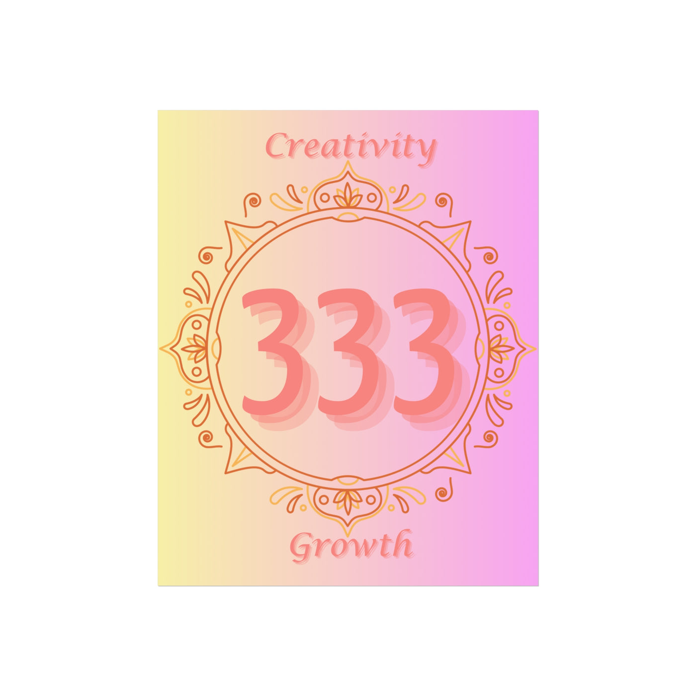 333 - Creativity & Growth Poster