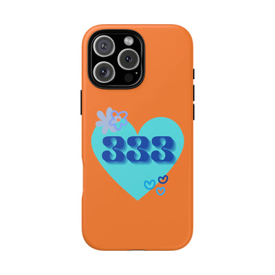 "Speak with Love" – 333 Heart Phone Case