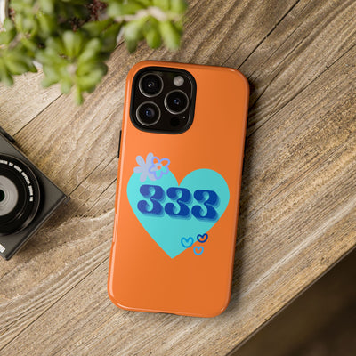 "Speak with Love" – 333 Heart Phone Case