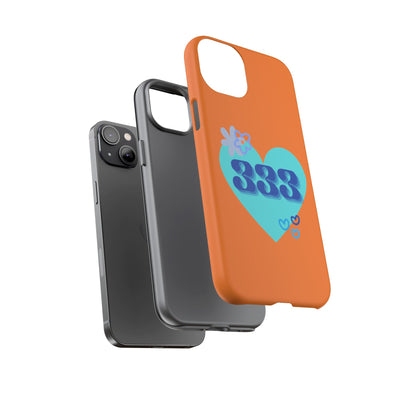 "Speak with Love" – 333 Heart Phone Case