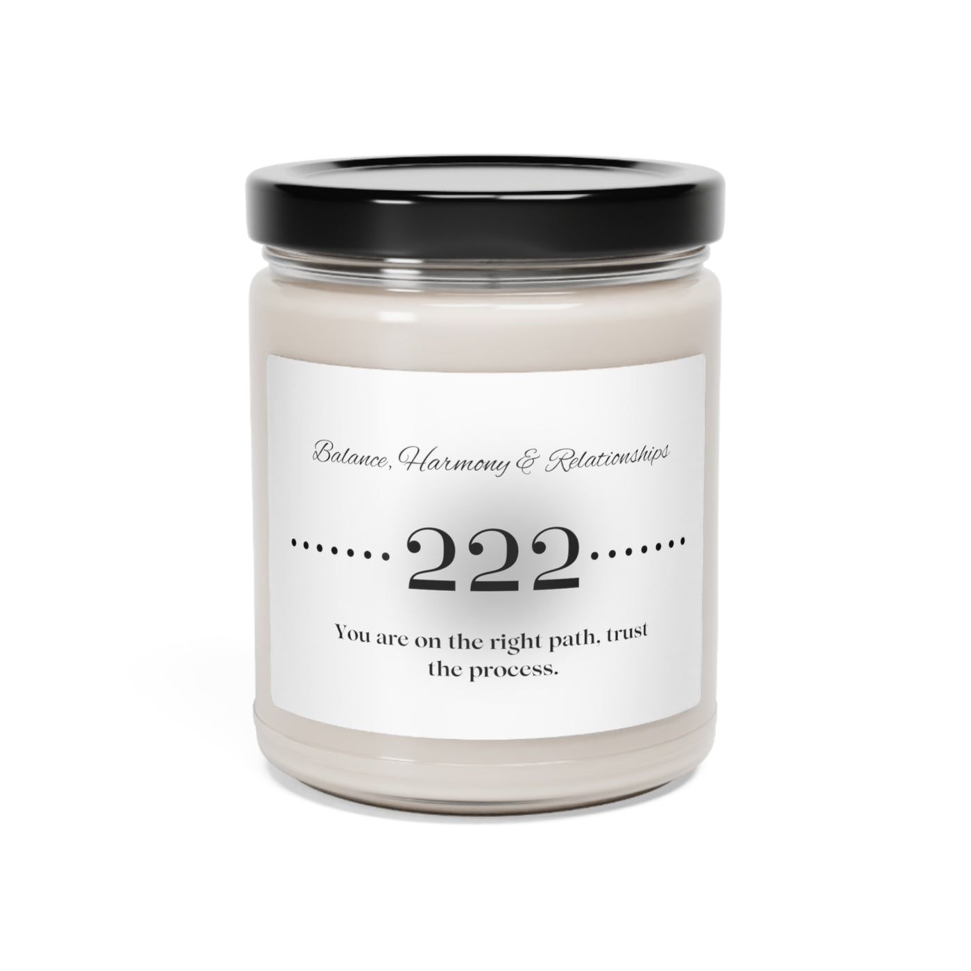 Divine Balance: Angel Number 222 Candle - Scented Soy Candle, 9oz