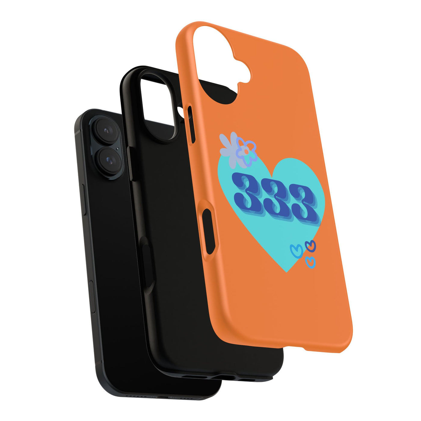 "Speak with Love" – 333 Heart Phone Case