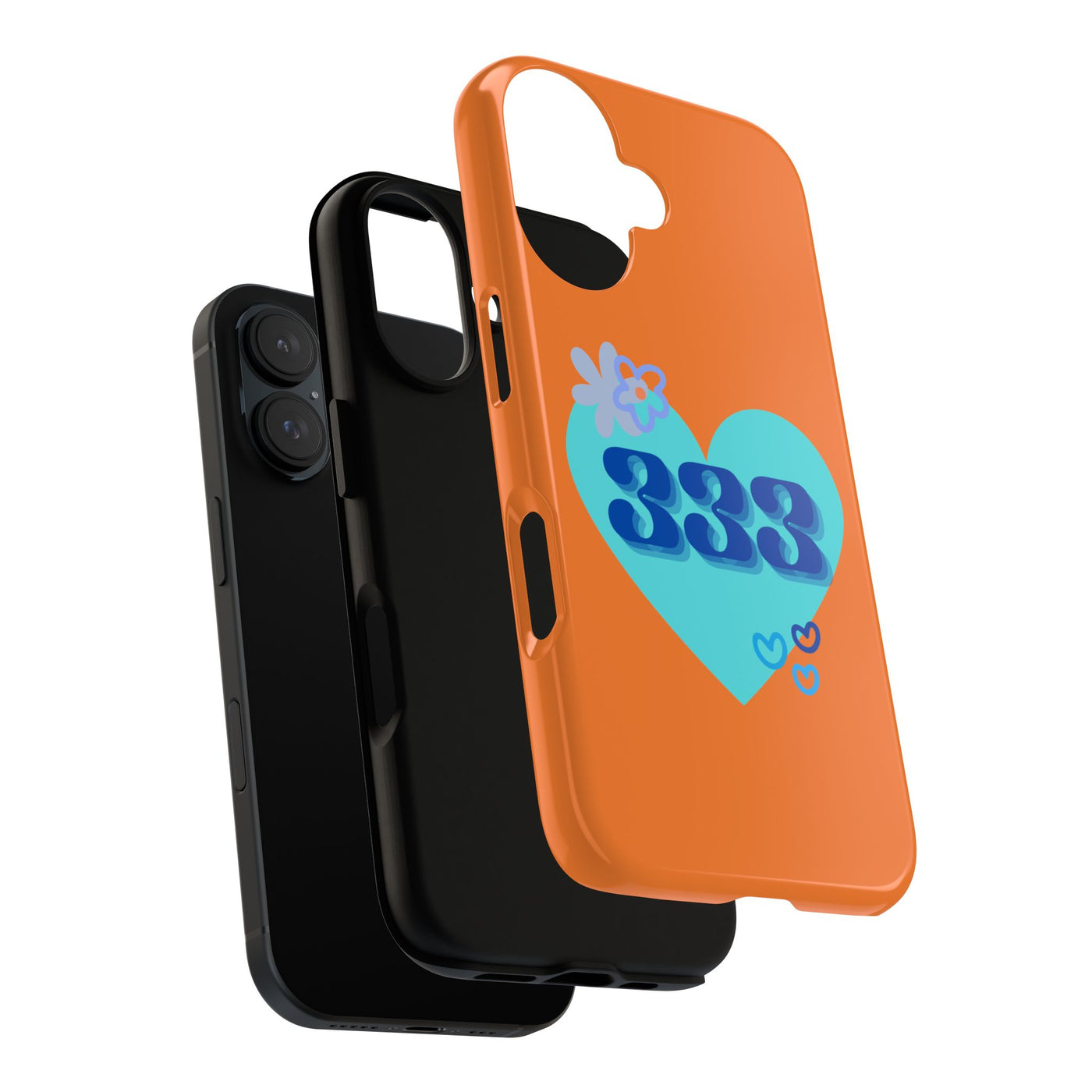 "Speak with Love" – 333 Heart Phone Case