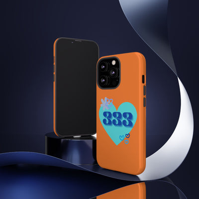 "Speak with Love" – 333 Heart Phone Case