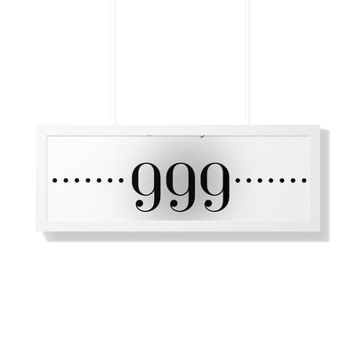 Angel Number 999 - Framed Horizontal Poster