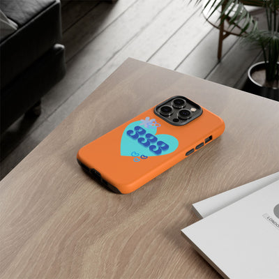 "Speak with Love" – 333 Heart Phone Case