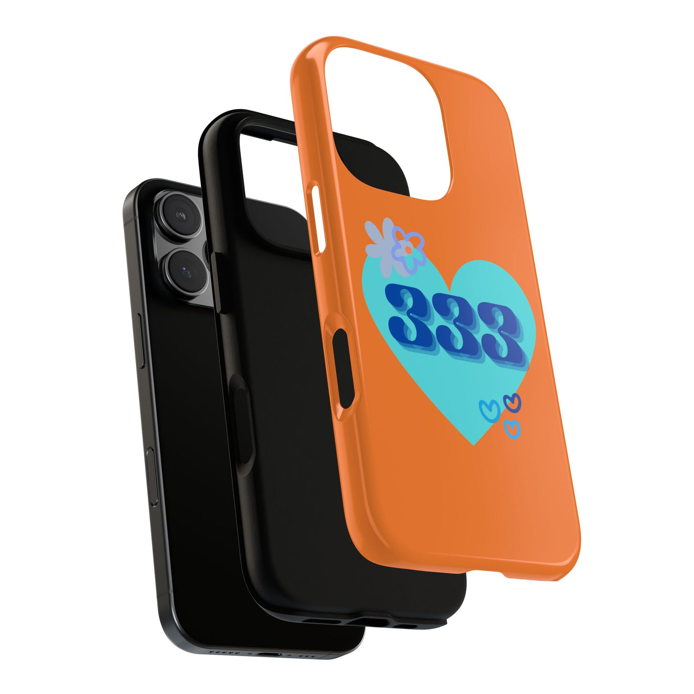 "Speak with Love" – 333 Heart Phone Case
