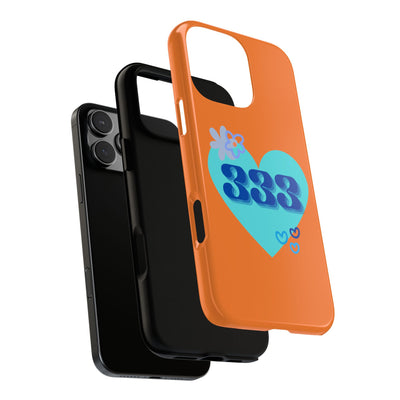 "Speak with Love" – 333 Heart Phone Case