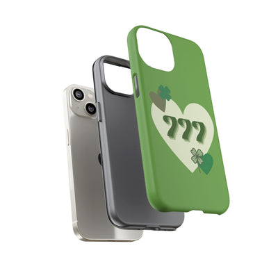 "Aligned in Love & Luck" – 777 Angel Number Heart Phone Case