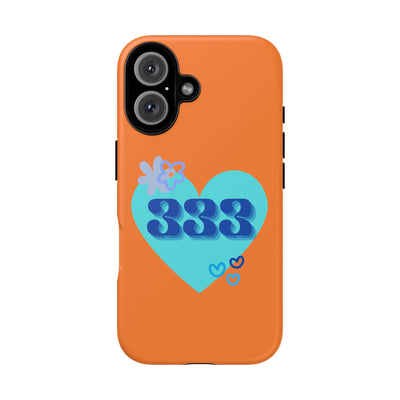 "Speak with Love" – 333 Heart Phone Case