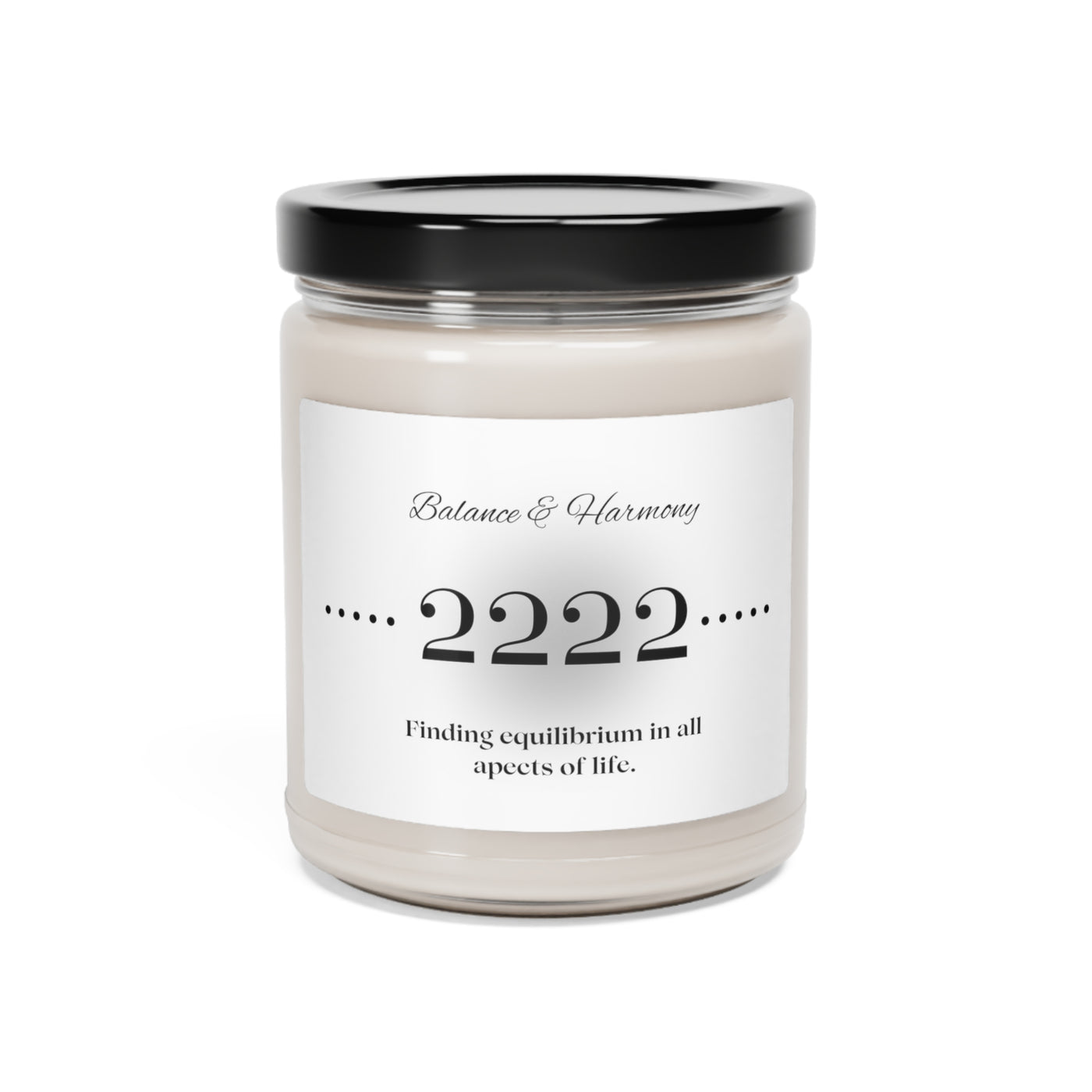 Symphonic Balance: Angel Number 2222 Candle - Scented Soy Candle, 9oz