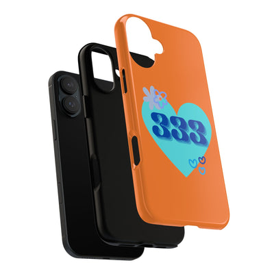"Speak with Love" – 333 Heart Phone Case