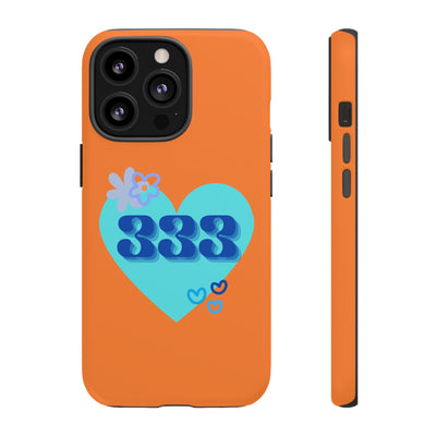 "Speak with Love" – 333 Heart Phone Case
