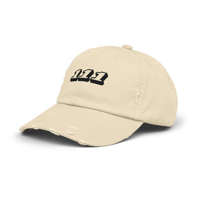 Angel Number 111 - Unisex Distressed Cap